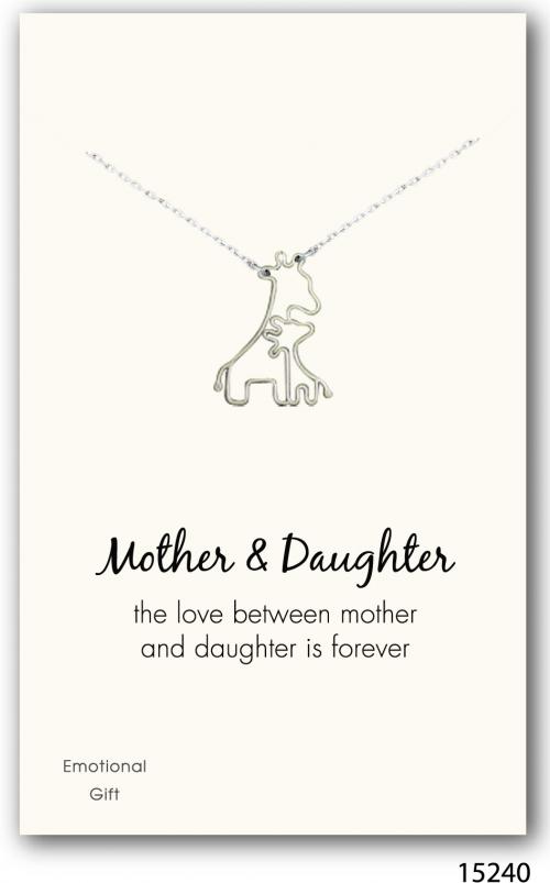 Mother&Daughter silver pendant